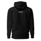 HABU I AM Hoodie black habu mark with white embroidery habu design back